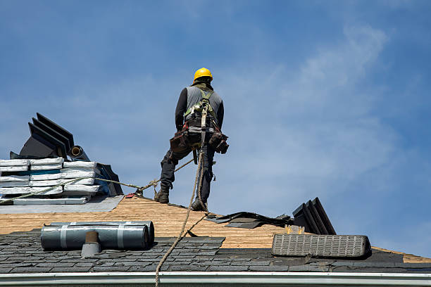 Professional Gutter Installation technician working in Mount Pleasant, WI